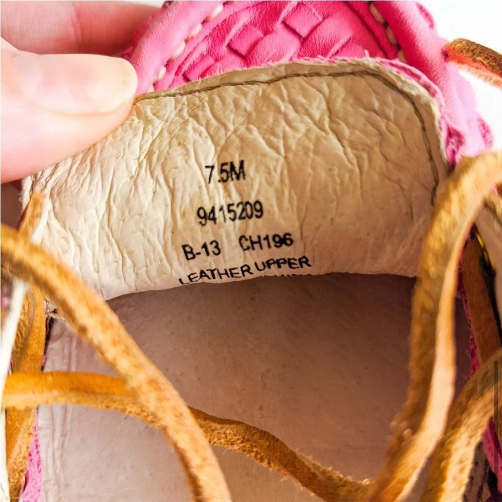 Sperry Pink Audrey Woven Top Siders Boat Shoes - Picture 7 of 7